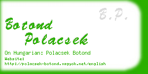 botond polacsek business card